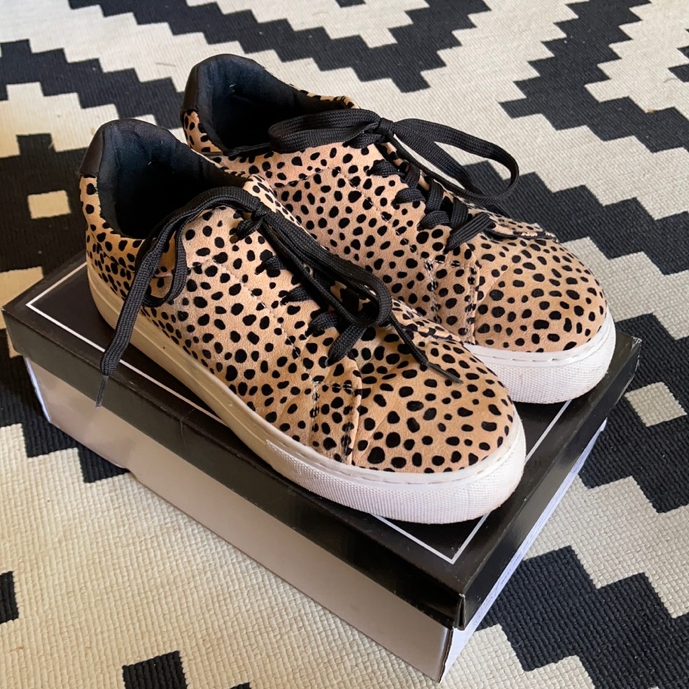 Platform Leopard Sneakers